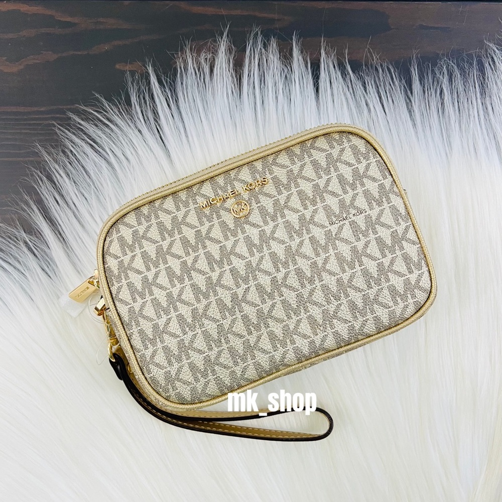 Michael Kors Jet Set Charm Double Zip Wristlet Wallet